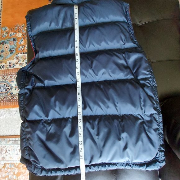 Gap Men's Blue Red Reversible Sleeveless Puffer Vest Full Zip Size M Y2K VTG! - Picture 9 of 11